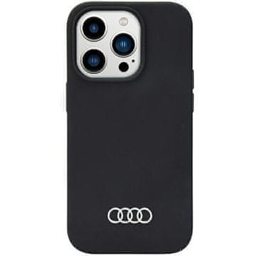 Audi Silikonski ovitek za iPhone 14 Pro Audi, črne barve