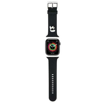 Karl Lagerfeld Karl Lagerfeld 3D Rubber Karl Head strap for Apple Watch 42/44/45/49mm - black