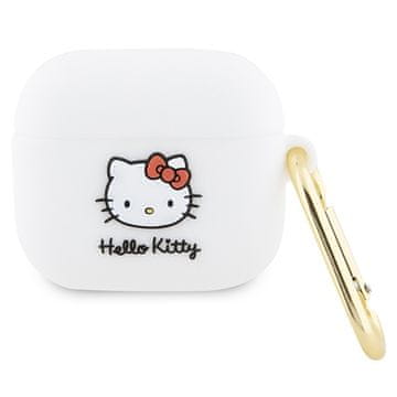 HELLO KITTY Hello Kitty ovitek Silicone 3D Kitty Head za AirPods 3 - bela