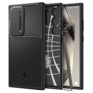 Spigen Spigen Optik Armor ovitek za Samsung Galaxy S24 Ultra - črn