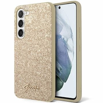 Guess Ovitek za Samsung Galaxy S24+ Guess Glitter Script - zlata
