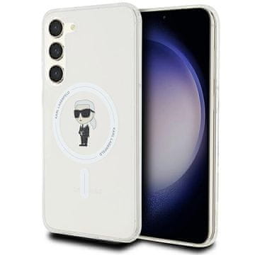 Karl Lagerfeld KLHMS23MHFCKNOT S23+ S916 prozorno trdo ohišje IML Ikonik MagSafe