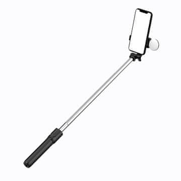 HURTEL Hurtel WR1YXS selfie palica/stativ, 0.71m z lučko, črna