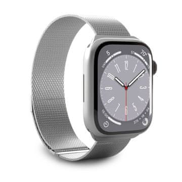 Puro Puro Milanese pašček iz nerjavnega jekla za Apple Watch 38/40/41 mm - srebrn