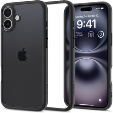 Spigen Spigen Ultra Hybrid etui za iPhone 16 - Mat črna