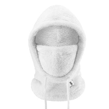 Qunature Qunature smučarska balaklava Arctic Velvet, Velikost L - Bela