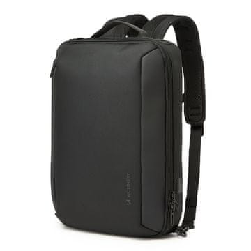 WOZINSKY Wozinsky Premium nahrbtnik/torba za prenosnik 15.6" s trakom, črn