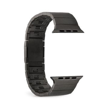Puro Puro TITAN pašček za Apple Watch 42/44/45/49mm (nerjaveče jeklo) - Črna