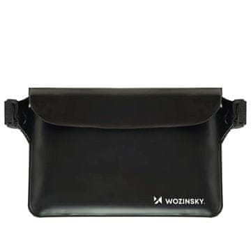 WOZINSKY Wozinsky WWS-01 vodotesna torbica okoli pasu, PVC, črna