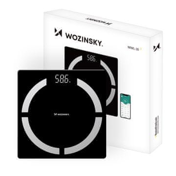 WOZINSKY Pametna kopalniška tehtnica Wozinsky WIWL-30 s Bluetoothom - črna