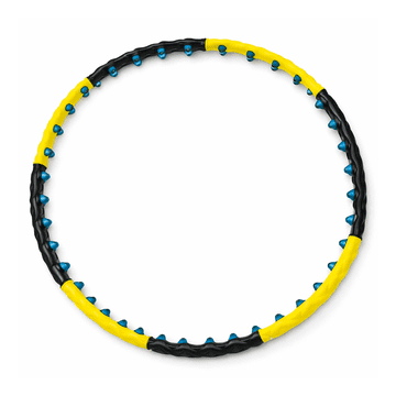 WOZINSKY Wozinsky WHH-110 Hula Hoop z masažnimi izrastki - Črno-rumena