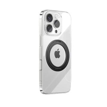 Joyroom Ovitek Joyroom JR-16JL6 za iPhone 16 Pro Max, ultra tanek, MagSafe, s 360° stojalom, črna