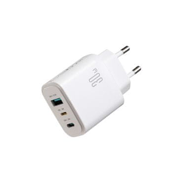 Joyroom Joyroom JR-TG6 GaN 30W Zidni polnilnik, bel