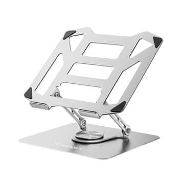 WOZINSKY Wozinsky WDCX-X19-AB HardStand vrtljivo stojalo za prenosnik/tablico – srebrno