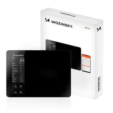 WOZINSKY Wozinsky WIK-16 Pametna kuhinjska tehtnica z zaslonom, Bluetooth, črna
