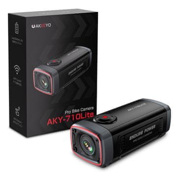 slomart AKEEYO 710 Lite akcijska kamera za kolo, Črna