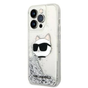 Karl Lagerfeld OVITEK Z BLEŠČICAMI KARL LAGERFELD HARDCASE ZA IPHONE 14 PRO 6.1 CHOUPETTE HEAD