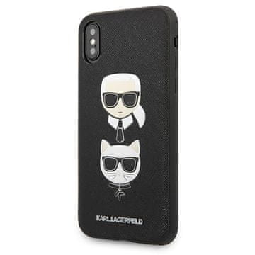 Karl Lagerfeld ETUI KARL LAGERFELD HARDCASE ZA IPHONE X XS KARL&CHOUPETTE SAFIANO Z GLAVO