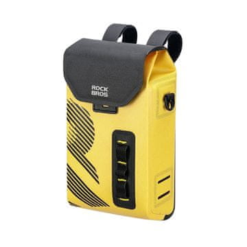 ROCKBROS Rockbros AS-160 vodoodporna torbica za krmilo 1.3L - rumena