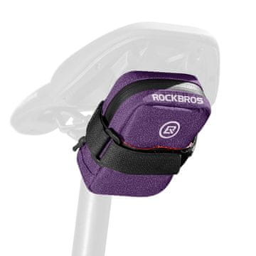 ROCKBROS Rockbros F006 kolesarska torbica za sedlo 0,35 l - vijolična