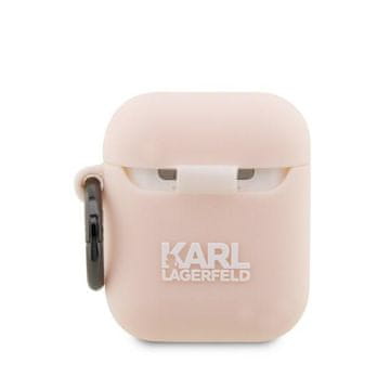 Karl Lagerfeld KARL LAGERFELD 3D ETUI KARL HEAD ZA AIRPODS 1 2 KLA2RUNIKP SILIKON