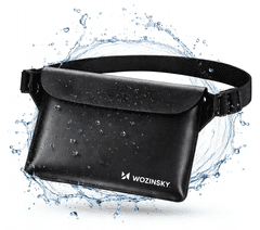 WOZINSKY Wozinsky WWS-01 vodotesna torbica okoli pasu, PVC, črna