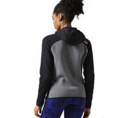 Reebok Športni puloverji črna 158 - 163 cm/XS One Series Quik Cotton Full Zip