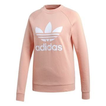 Adidas Športni puloverji bela 152 - 157 cm/XS Trefoil Crew Sweat