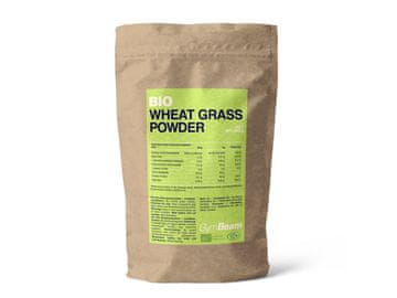 GymBeam BIO pšenična trava v prahu, 200 g