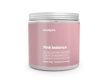GymBeam Pink Balance v prahu z mioinozitolom, rastlinskimi izvlečki in cinkom