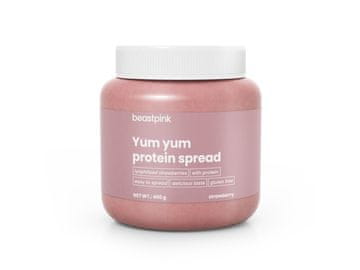 GymBeam Beljakovinski namaz Yum Yum z jagodo 400 g