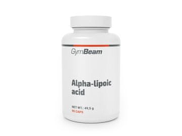 GymBeam Alfa-lipoična kislina ALA 500 mg na odmerek v veganskih kapsulah