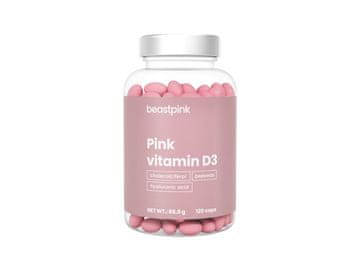 GymBeam Pink Vitamin D3 2000 IU s hialuronsko kislino