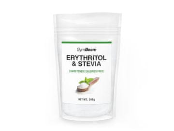 GymBeam Sladilo iz eritritola in stevie 240 g