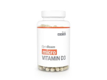 GymBeam Mikro vitamin D3 2000 IU v retard kapsulah