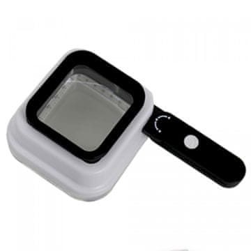 Northix Genius Ideas GI-087663: Zložljiva lupa s 3 povečavami in LED