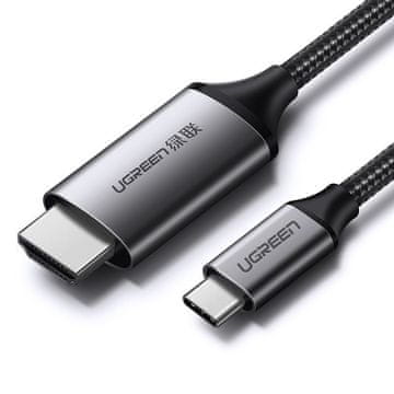 Ugreen Adapter Ugreen HDMI na USB Type C, 4K 60Hz, 1.5m, črn-siv