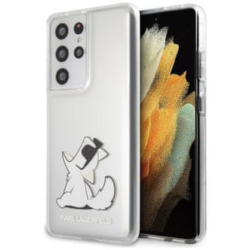 Karl Lagerfeld KLHCS21LCFNRC S21 Ultra G998 trdo ohišje prozorno Choupette Fun