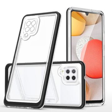 HURTEL Hurtel Clear 3in1 ovitek za Samsung Galaxy A42 5G, črni okvir