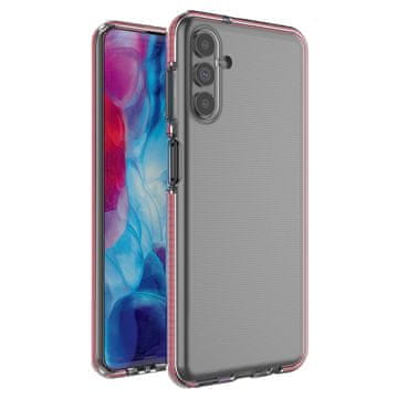 HURTEL Spring Case gel ovitek s pisanim okvirjem za Samsung Galaxy A13 5G svetlo roza