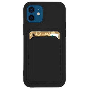 HURTEL Hurtel Card Case silikonska denarnica z režo za kartico za Samsung Galaxy A73, črna
