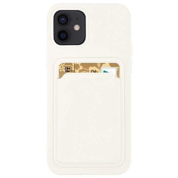 HURTEL Hurtel Card Case silikonska denarnica z režo za kartico za Samsung Galaxy A73, bela