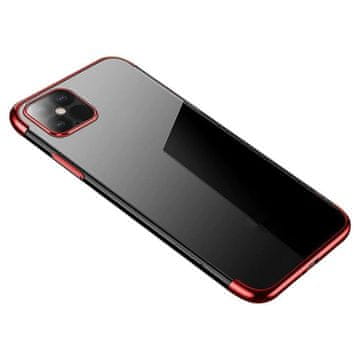 HURTEL Clear Color ovitek za Xiaomi Redmi Note 11S / Note 11 - rdeč