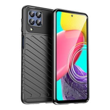 HURTEL Thunder Case ojačano ovitek za Samsung Galaxy M53 5G, črn