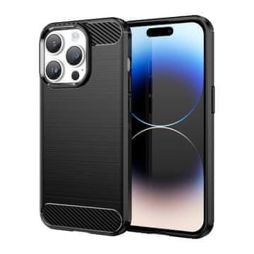 HURTEL Hurtel Carbon ovitek za iPhone 14 Pro Max, črn