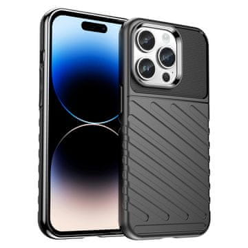 HURTEL Hurtel Thunder ovitek za iPhone 14 Pro, črn