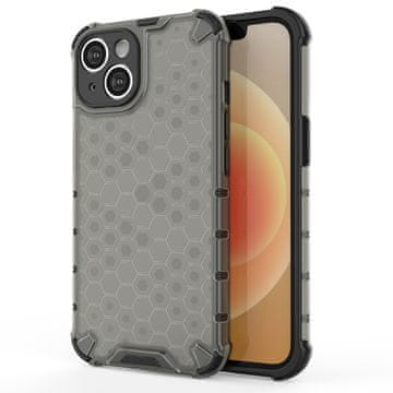 HURTEL Hurtel Honeycomb ovitek za iPhone 14, hibridni, črn