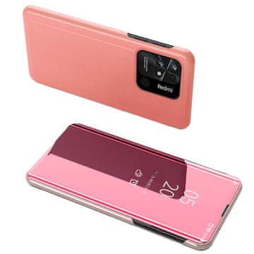HURTEL Hurtel Clear View Case etui za Xiaomi Redmi 10C s preklopom, roza