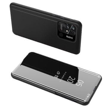 HURTEL Hurtel Clear View Case etui za Xiaomi Redmi 10C s preklopom, črn