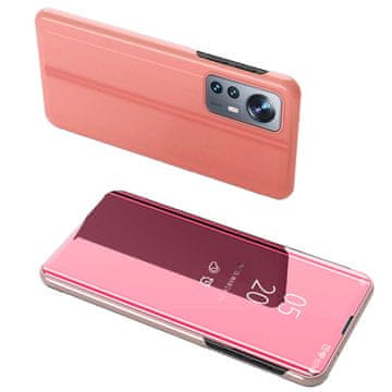 HURTEL Hurtel Clear View Case etui za Xiaomi 12 Lite s preklopom, roza